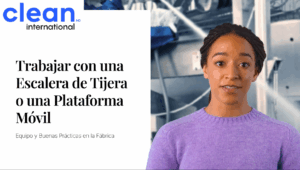 Trabajar con una escalera o plataforma móvil